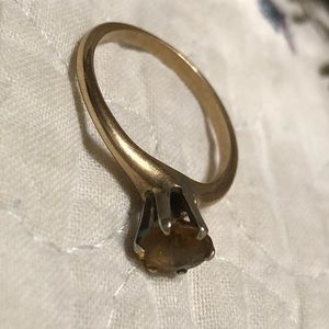 Vintage Citrine OB 14k ring size 8